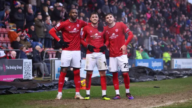 Crewe celebrate scoring