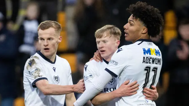 Dundee players celebrating