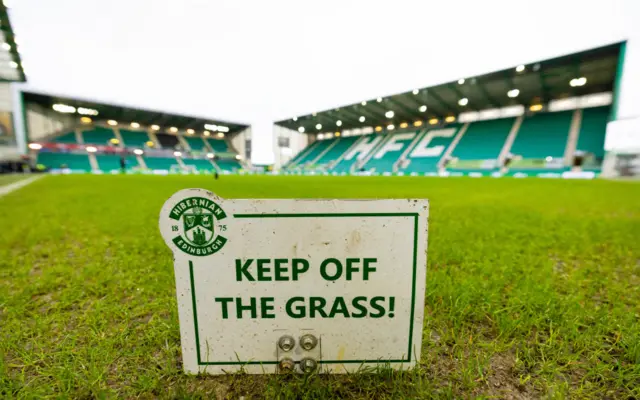 Hibs v Rangers at Easter Road