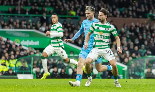 Nicolas Kuhn break the deadlock at Parkhead