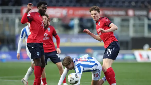 Kilmarnock and Ross County players