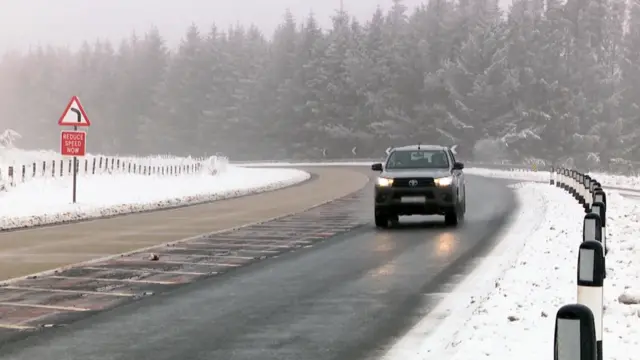 Forecasters have warned driving conditions could be "challenging" in some areas