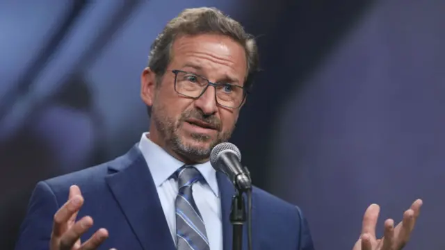 Bloc Quebecois Leader Yves-Francois Blanchet speaks to the media following the French-language leaders debate during the Canadian federal election campaign in Gatineau, Quebec, Canada on September 8, 2021.