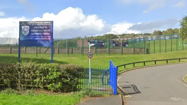 The school gates of the Brookvale learning campus