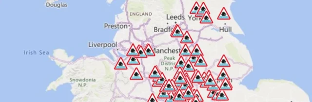 A map of flooding around the country