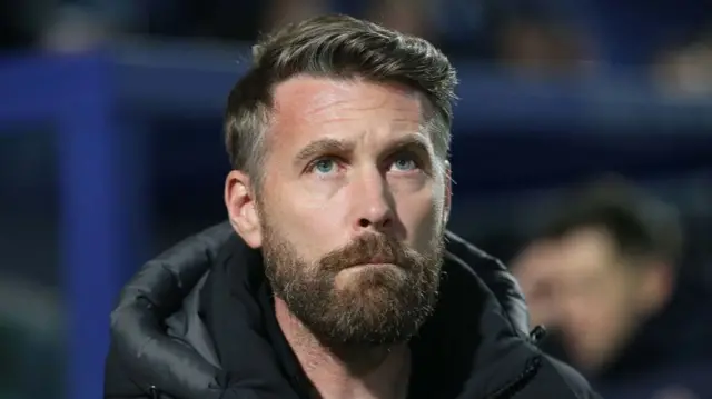 Luton manager Rob Edwards at Loftus Road