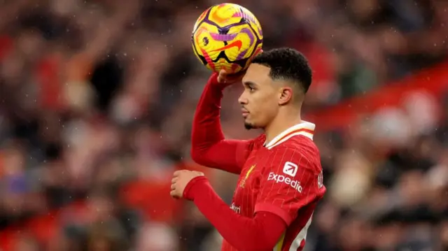 Trent Alexander-Arnold of Liverpool during the Premier League match between Liverpool FC and Manchester United