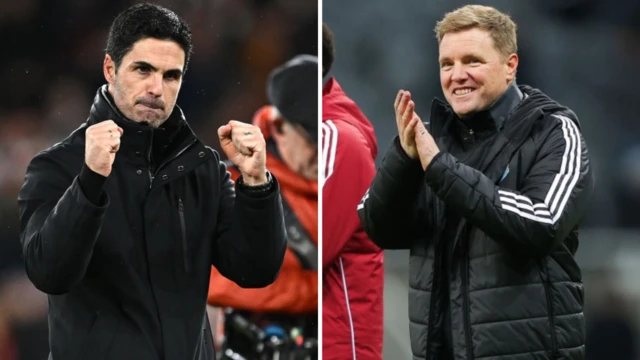 Mikel Arteta and Eddie Howe - collated image