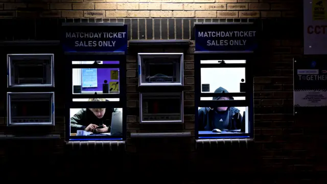 A glimpse into the ticket office at Adams Park