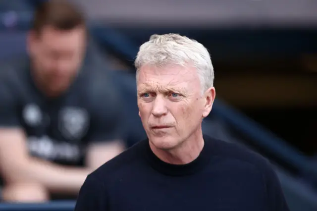 David Moyes looks on before a Premier League match