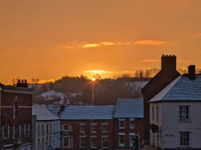 Sunrise over Ashbourne