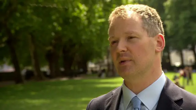 Neil O'Brien talking on a news programme