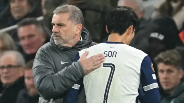 Ange Postecoglou and Son Heung-min