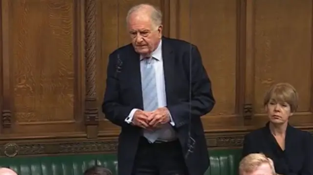 Sir Roger Gale stands in the House of Commons