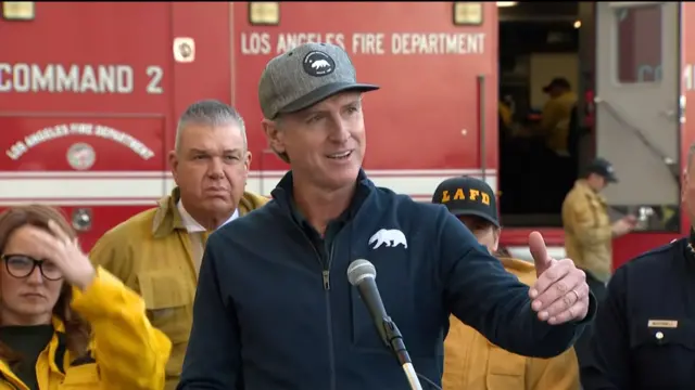 Gavin Newsom speaks at a news conference