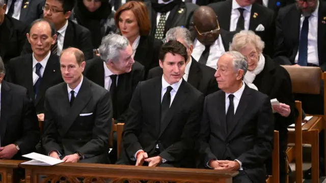 Canadian PM Justin Trudeau pictured at Carter's funeral