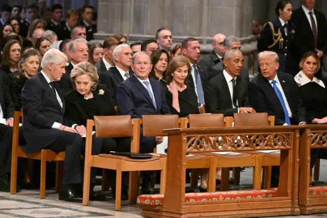 US presidents at Carter's funeral