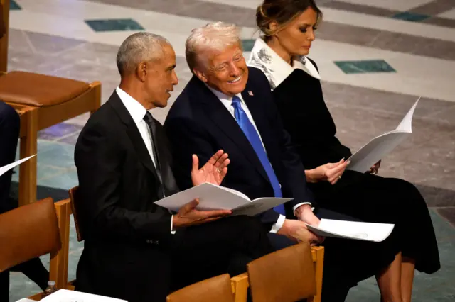 US presidents at Carter's funeral