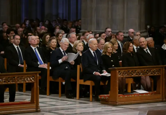 US presidents at Carter's funeral