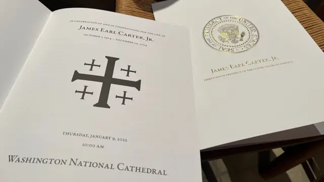 The 10-page programme for today’s memorial service