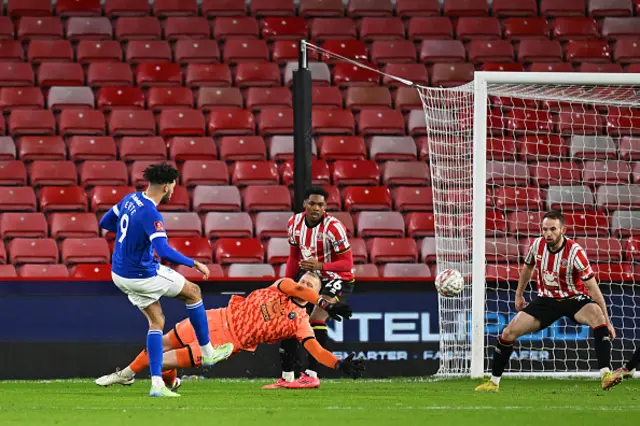 Kion Etete of Cardiff City takes a shot