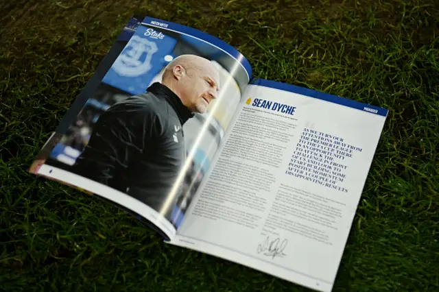 Sean Dyche programme notes