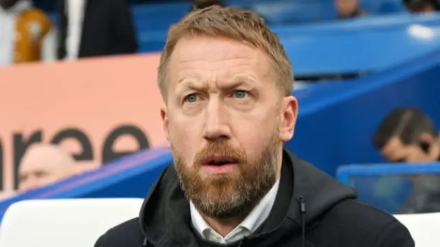 Former Chelsea manager Graham Potter during his time at Stamford Bridge