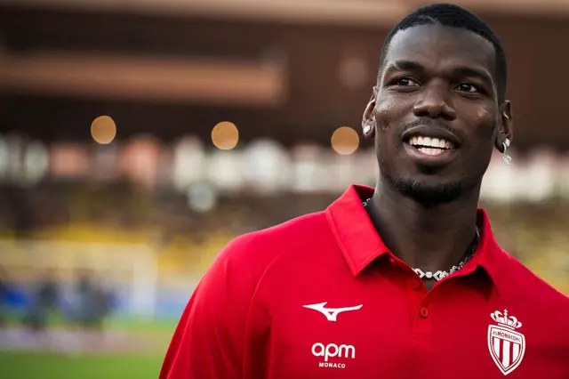 Paul Pogba in Monaco shirt