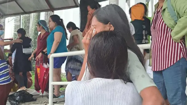 Relatives of the victims are distraught