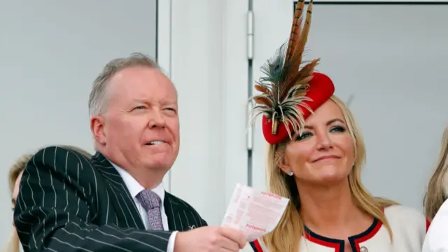 Doug Barrowman and Michelle Mone at the races