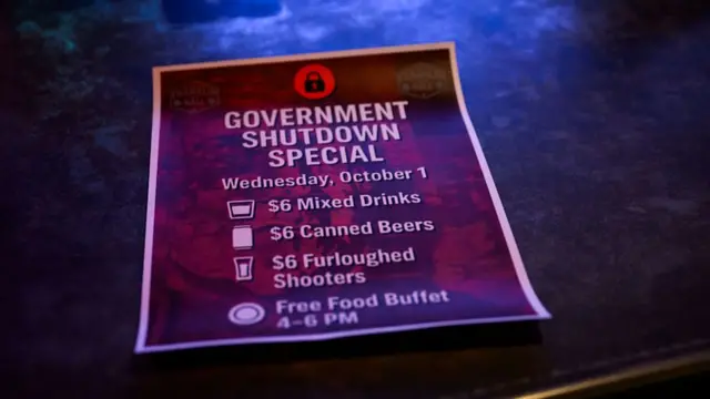 A new menu at Franklin Hall with the shutdown special.