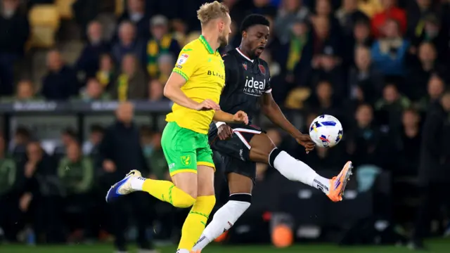 Norwich v West Brom match action