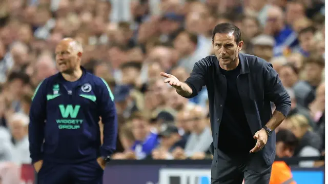 Coventry City boss Frank Lampard and Millwall's Alex Neil instructing their teams from the dugout during their Carabao Cup match