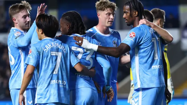 Coventry celebrate goal