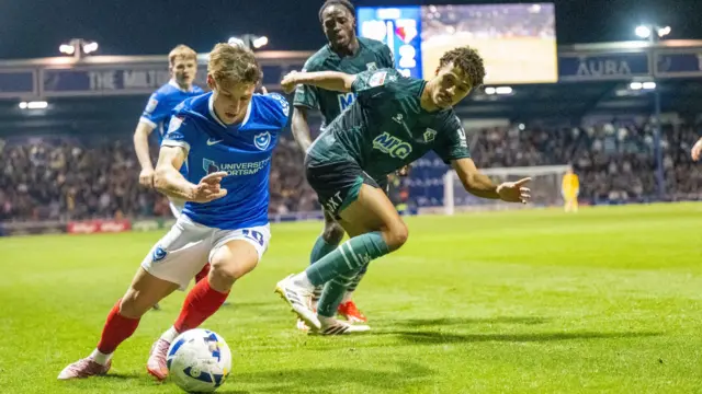 Portsmouth v Watford match action