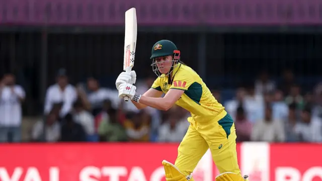 Tahlia McGrath of Australia bats during the ICC Women's Cricket World Cup India 2025