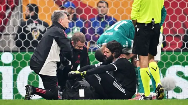 Alisson receives treatment