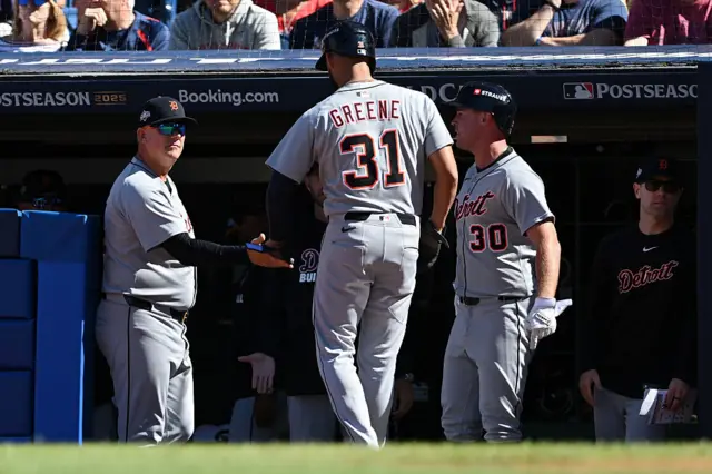 A.J. Hinch and Riley Greene