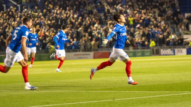 Portsmouth celebrate scoring