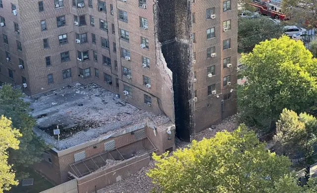 The explosion occurred at about 8:15 a.m. on Alexander Ave. near E. 138th St., which is part of NYCHA