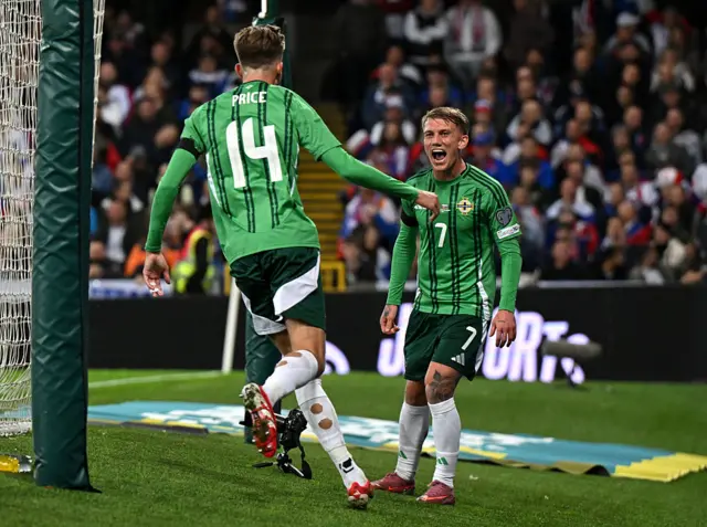 Northern Ireland celebrate
