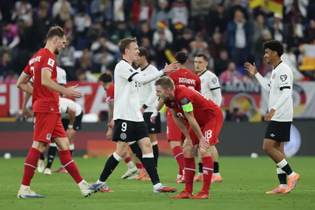 Germany celebrate thieir goal
