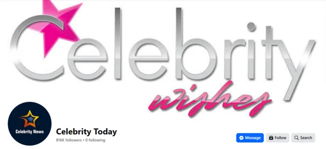 Celebrity Today's Facebook page banner image