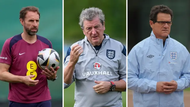 Gareth Southgate, Roy Hodgson and Fabio Capello