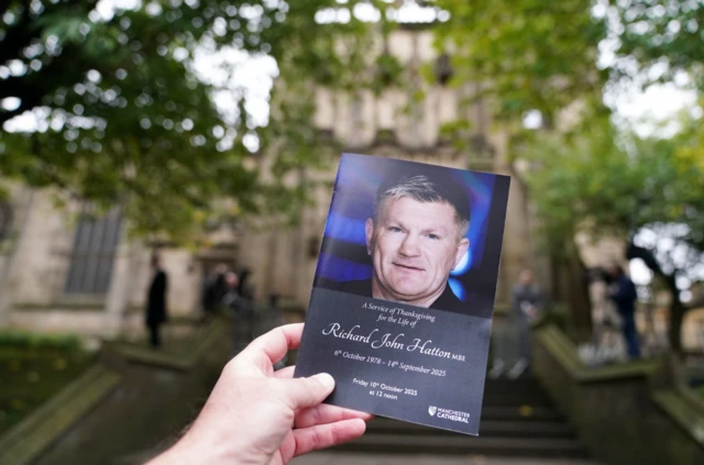 Ricky Hatton order of service