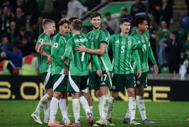 Northern Ireland celebrate
