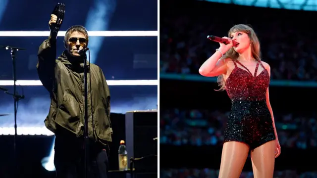 Liam Gallagher and Taylor Swift