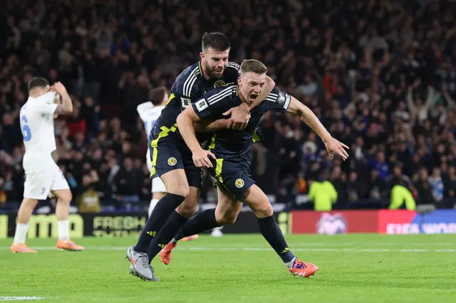 Scotland players celebrate