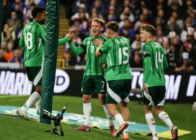 Northern Ireland celebrate