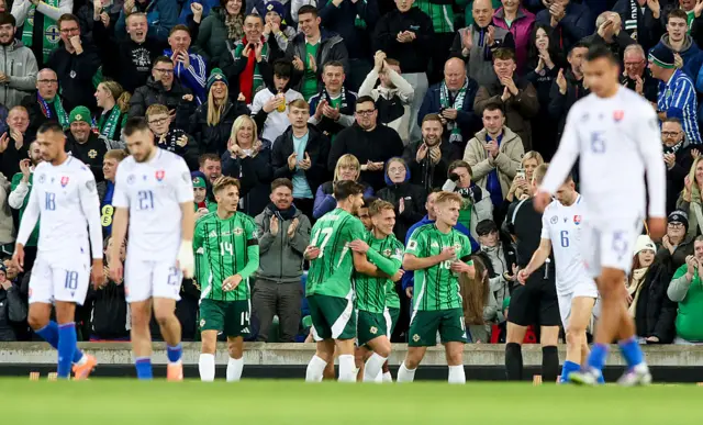 Northern Ireland celebrate